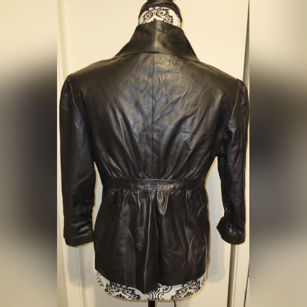 Tart Collections Black Lamb Leather Jacket Sz M‎ - Picture 3 of 9